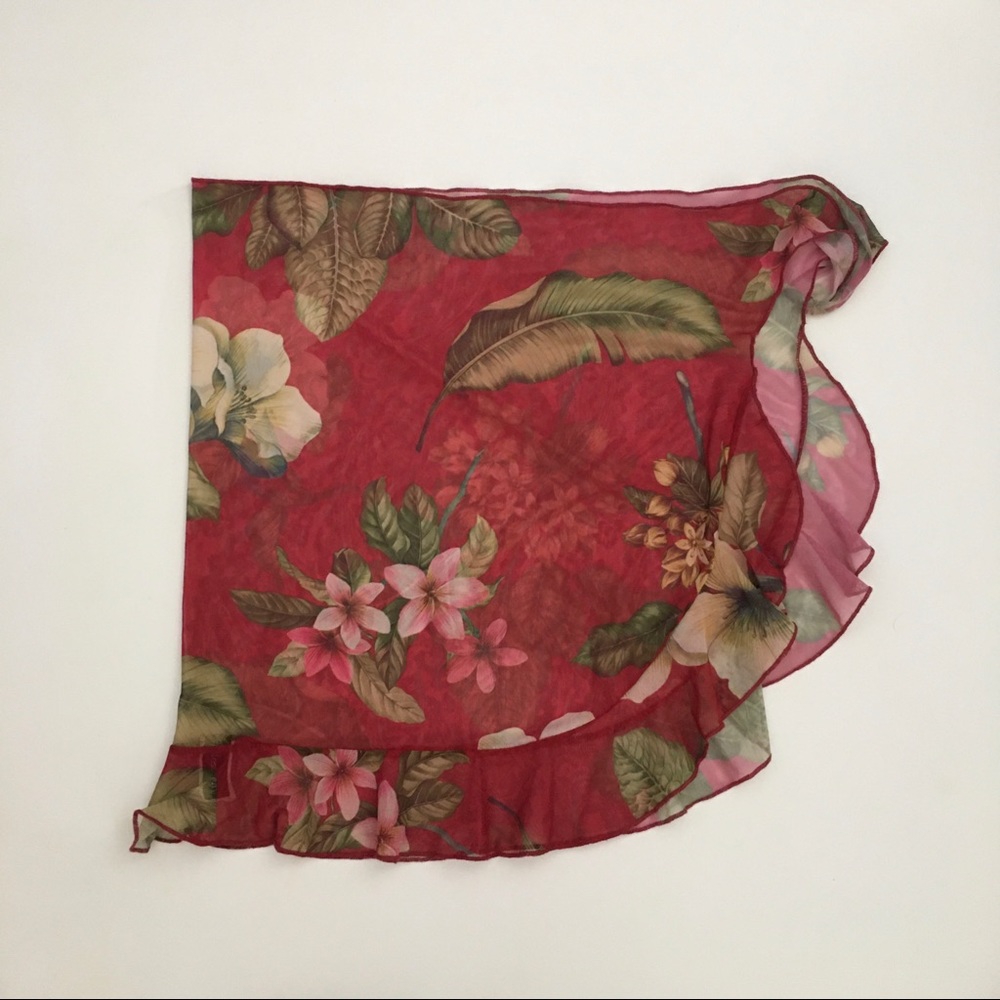 Vintage Hawaiian Mesh Sarong One Size